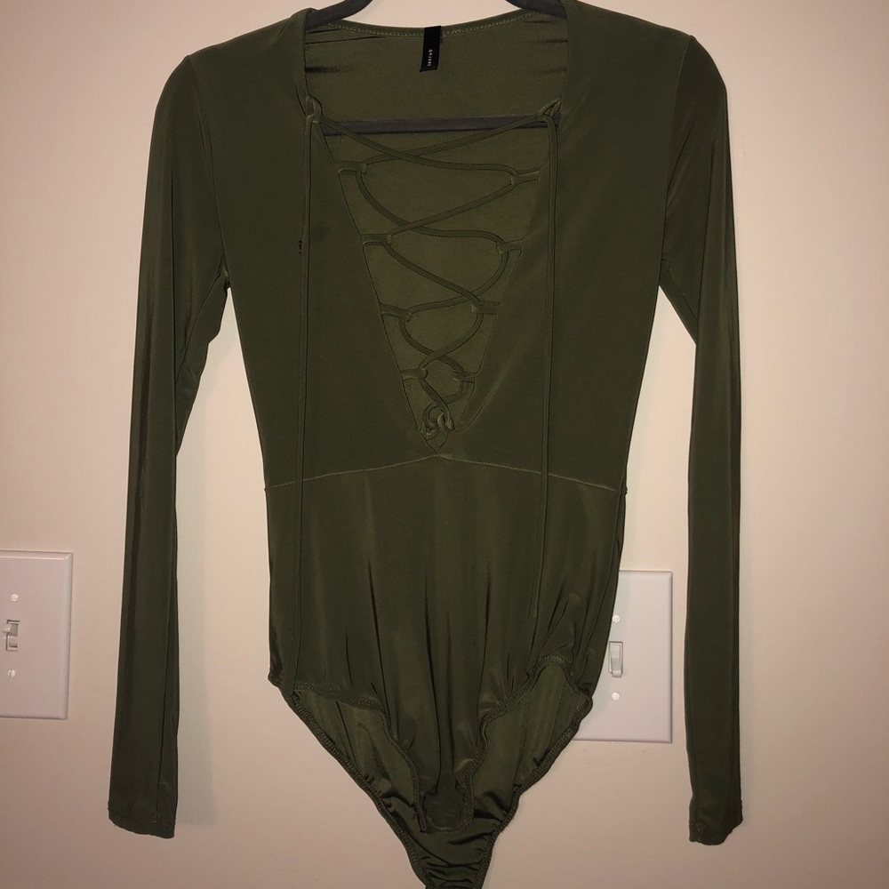Green one piece top